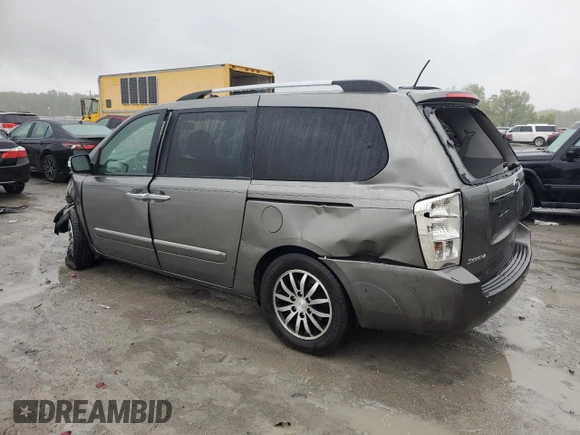 2012 Kia Sedona EX with VIN KNDMH4C70C6427156, listed as a Copart auction lot 50417654 with 121,012 mi miles and Salvage Title. Bid and sale history available at carsss.com. Image 2.