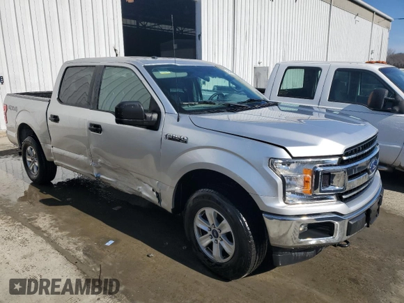 2018 Ford F-150 XL with VIN 1FTEW1EB1JFA64163, listed as a Copart auction lot 48486145 with 81,138 mi miles and Salvage Title. Bid and sale history available at carsss.com. Image 4.