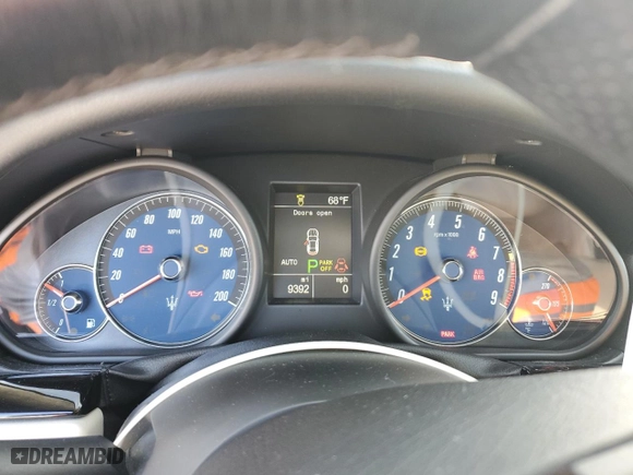 2018 Maserati GranTurismo Sport with VIN ZAM45VLA9J0265744, listed as a Copart auction lot 76110264 with 9,392 mi miles and Non Repairable. Bid and sale history available at carsss.com. Image 9.
