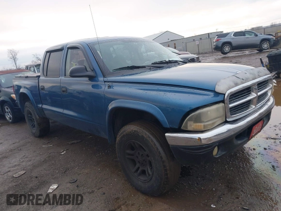 2003 Dodge Dakota SLT with VIN 1D7HG48N43S249020, listed as a IAAI auction lot 41580449 with 240,500 mi miles and . Bid and sale history available at DreamBid. Image 1.