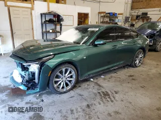 2025 Cadillac CT5 Sport with VIN 1G6DU5RK3S0105371, listed as a Copart auction lot 45694995 with 5,016 mi miles and Salvage Title. Bid and sale history available at DreamBid. Image 1.