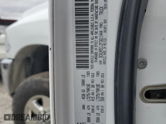 2015 Ram 2500 Tradesman with VIN 3C6UR5CL2FG611444, listed as a Copart auction lot 43358325 with 220,626 mi miles and Salvage Title. Bid and sale history available at carsss.com. Image 12.