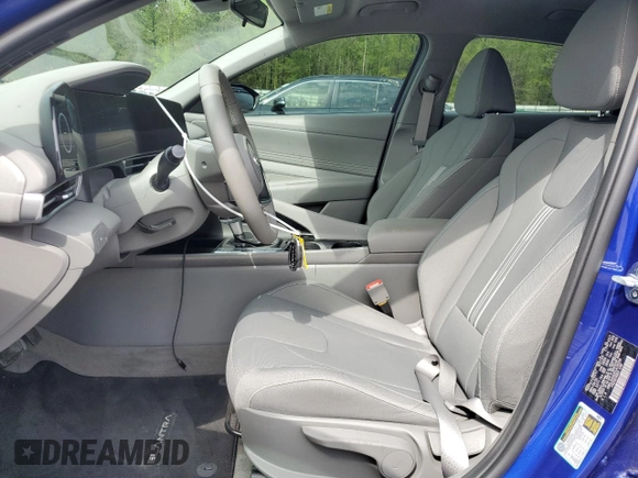 2023 Hyundai Elantra SEL with VIN KMHLS4AG0PU478394, listed as a Copart auction lot 51831975 with 13,982 mi miles and Salvage Title. Bid and sale history available at DreamBid. Image 7.