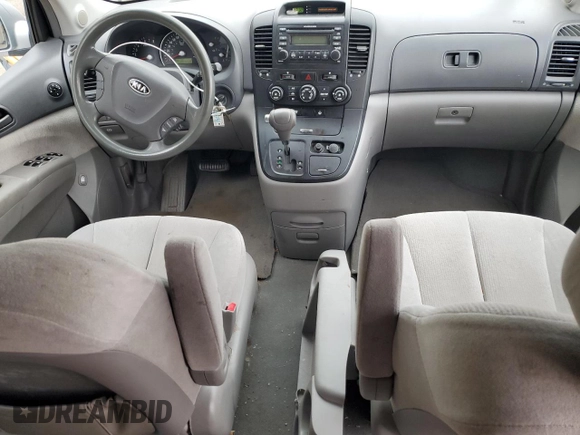 2007 Kia Sedona EX with VIN KNDMB233176166497, listed as a Copart auction lot 51136365 with 261,653 mi miles and Salvage Title. Bid and sale history available at carsss.com. Image 8.