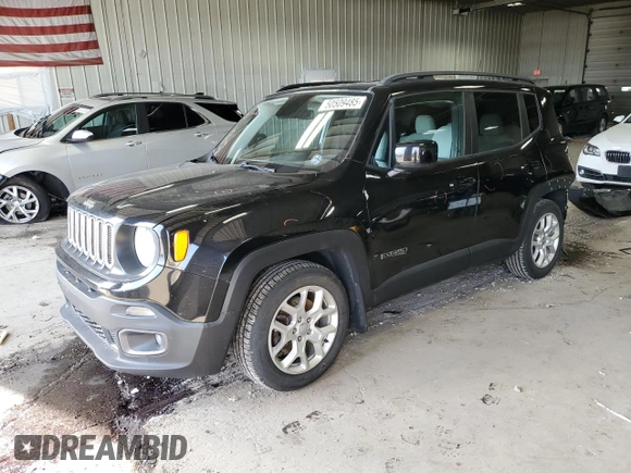 2018 Jeep Renegade Latitude with VIN ZACCJABB8JPJ67018, listed as a Copart auction lot 50509485 with 77,992 mi miles and Clean Title. Bid and sale history available at carsss.com. Image 1.