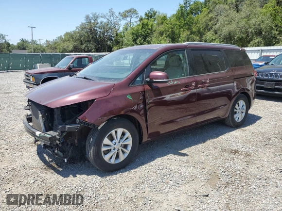 2018 Kia Sedona LX with VIN KNDMB5C10J6357318, listed as a Copart auction lot 54862705 with 64,474 mi miles and Salvage Title. Bid and sale history available at DreamBid. Image 1.