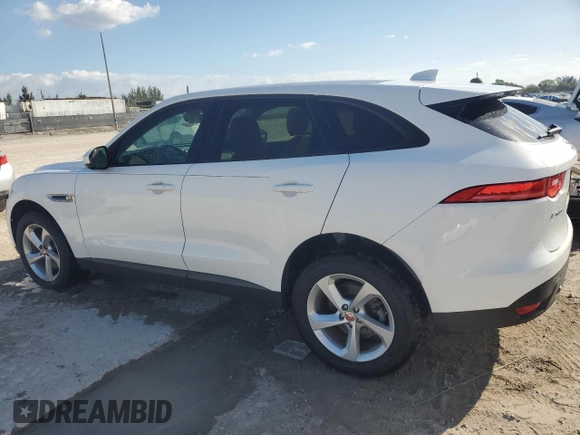 2018 Jaguar F-Pace 30t Premium with VIN SADCJ2GX7JA236427, listed as a Copart auction lot 47453385 with 54,123 mi miles and Salvage title. Bid and sale history available at DreamBid. Image 2.