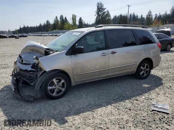 2006 Toyota Sienna CE with VIN 5TDZA23C66S413293, listed as a Copart auction lot 54765815 with Not Provided miles and Salvage Title. Bid and sale history available at DreamBid. Image 1.