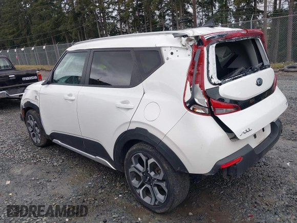 2020 Kia Soul LX with VIN KNDJ23AUXL7037845, listed as a IAAI auction lot 41659111 with 50,231 mi miles. Bid and sale history available at carsss.com. Image 3.