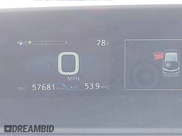 2022 Toyota Prius LE with VIN JTDKAMFP7N3206830, listed as a IAAI auction lot 41984239 with 57,681 mi miles and . Bid and sale history available at DreamBid. Image 15.