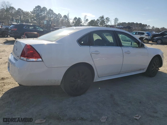 2016 Chevrolet Impala Limited Police Police with VIN 2G1WD5E36G1102778, listed as a Copart auction lot 43714145 with NaN miles and Clean Title. Bid and sale history available at carsss.com. Image 3.