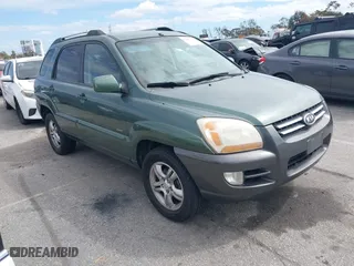 2007 Kia Sportage LX with VIN KNDJE723477300261, listed as a IAAI auction lot 41805219 with 171,129 mi miles. Bid and sale history available at carsss.com. Image 1.