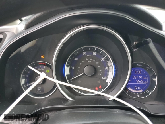 2015 Honda Fit EX-L with VIN 3HGGK5H86FM730356, listed as a Copart auction lot 55762815 with 37,141 mi miles and Salvage title. Bid and sale history available at DreamBid. Image 9.