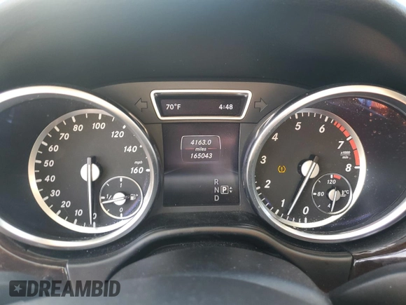 2014 Mercedes-Benz M 350 with VIN 4JGDA5JB6EA286414, listed as a Copart auction lot 45211705 with 165,043 mi miles and Salvage Title. Bid and sale history available at carsss.com. Image 9.