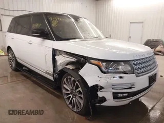 2016 Land Rover Range Rover Supercharged with VIN SALGS3EF0GA280040, listed as a IAAI auction lot 41394107 with 72,446 mi miles. Bid and sale history available at carsss.com. Image 1.