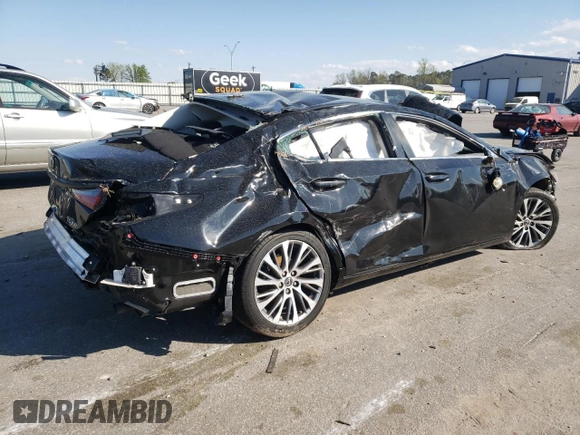 2019 Lexus ES 350 with VIN 58ABZ1B17KU013323, listed as a Copart auction lot 50030205 with 82,549 mi miles and Salvage Title. Bid and sale history available at DreamBid. Image 3.