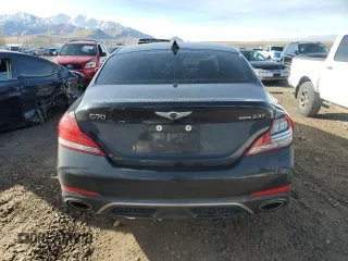 2019 Genesis G70 Advanced with VIN KMTG54LE3KU030847, listed as a Copart auction lot 87334384 with 41,831 mi miles and Salvage title. Bid and sale history available at DreamBid. Image 6.