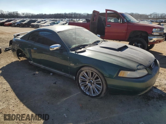 2000 Ford Mustang with VIN 1FAFP4043YF263744, listed as a Copart auction lot 46882165 with Not provided miles and Salvage title. Bid and sale history available at DreamBid. Image 4.