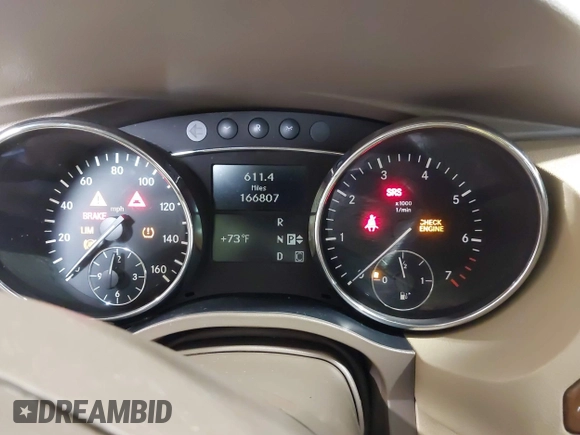 2008 Mercedes-Benz R 3.5L with VIN 4JGCB65E68A074958, listed as a IAAI auction lot 42609809 with 166,807 mi miles and . Bid and sale history available at DreamBid. Image 7.