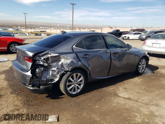 2014 Lexus IS 250 with VIN JTHBF1D23E5036377, listed as a Copart auction lot 88479395 with 104,961 mi miles and Salvage Title. Bid and sale history available at carsss.com. Image 3.