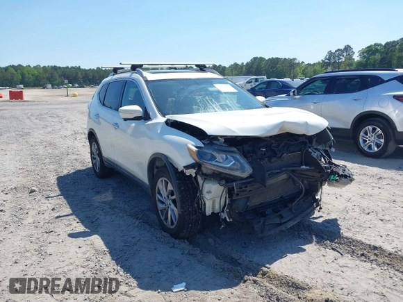 2014 Nissan Rogue SV with VIN 5N1AT2MT0EC872336, listed as a IAAI auction lot 42073172 with 93,676 mi miles and . Bid and sale history available at carsss.com. Image 1.