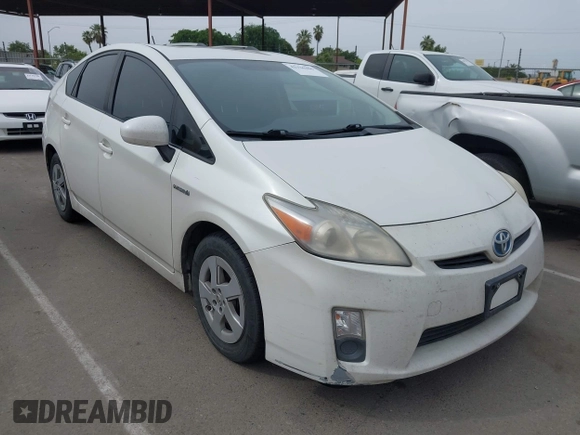 2011 Toyota Prius I with VIN JTDKN3DU3B0311577, listed as a IAAI auction lot 42126386 with 165,567 mi miles. Bid and sale history available at carsss.com. Image 1.