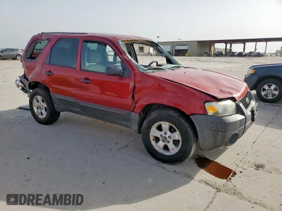 2006 Ford Escape XLT with VIN 1FMYU03136KD25536, listed as a Copart auction lot 56892805 with 187,216 mi miles and Salvage title. Bid and sale history available at DreamBid. Image 4.