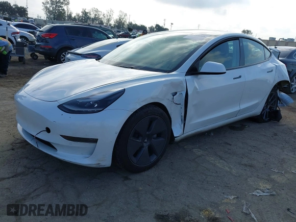 2022 Tesla Model 3 with VIN 5YJ3E1EA1NF167711, listed as a IAAI auction lot 41594266 with 50,554 mi miles and . Bid and sale history available at DreamBid. Image 20.