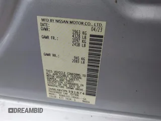 2023 Nissan Altima S with VIN 1N4BL4BV3PN391874, listed as a IAAI auction lot 41962407 with 53,465 mi miles and . Bid and sale history available at carsss.com. Image 9.