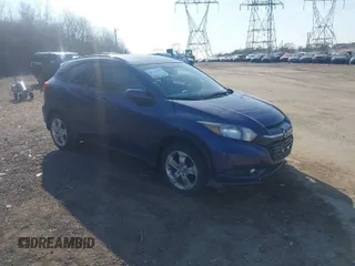 2016 Honda HR-V EX-L w/Navi with VIN 3CZRU6H74GM736618, listed as a IAAI auction lot 41735309 with 57,530 mi miles. Bid and sale history available at carsss.com. Image 1.