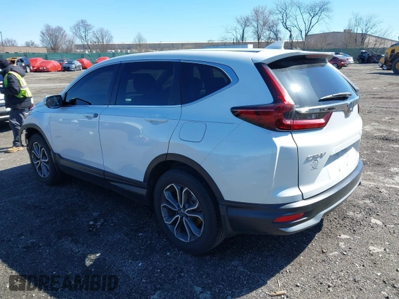 2021 Honda CR-V EX-L with VIN 2HKRW2H83MH634522, listed as a IAAI auction lot 41827080 with 17,217 mi miles. Bid and sale history available at carsss.com. Image 3.