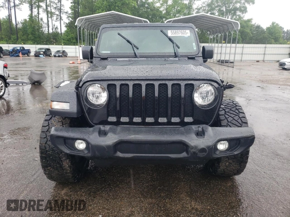 2021 Jeep Wrangler Unlimited Sport Altitude with VIN 1C4HJXDN5MW525525, listed as a Copart auction lot 55897605 with 54,554 mi miles and Salvage title. Bid and sale history available at DreamBid. Image 5.
