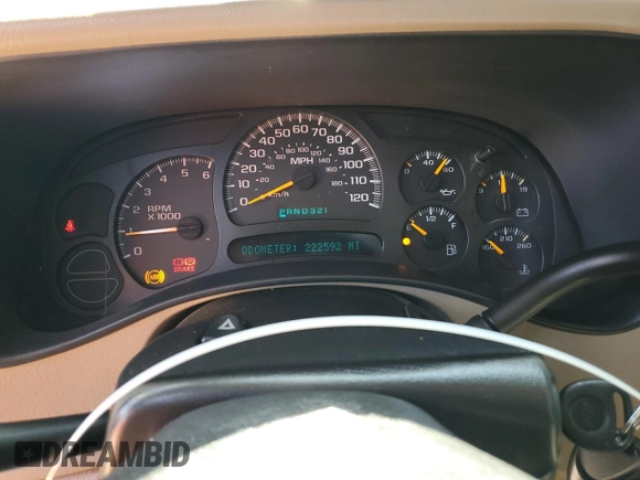 2005 Chevrolet Silverado 1500 LS with VIN 2GCEC13T851194331, listed as a Copart auction lot 50958775 with 222,592 mi miles and Salvage Title. Bid and sale history available at DreamBid. Image 9.