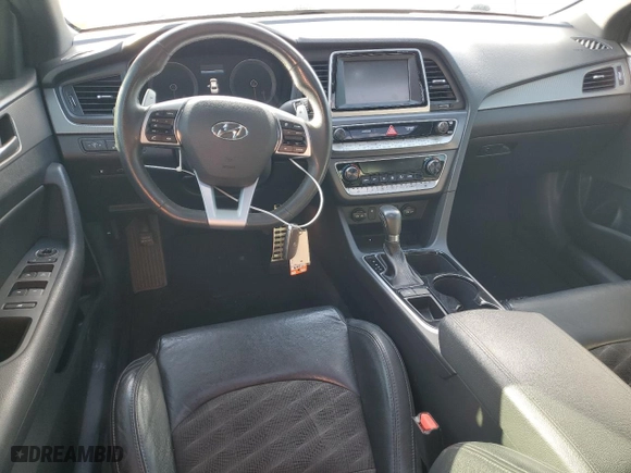 2019 Hyundai Sonata Sport with VIN 5NPE34AF1KH808869, listed as a Copart auction lot 85500424 with 61,216 mi miles and Salvage Title. Bid and sale history available at carsss.com. Image 8.