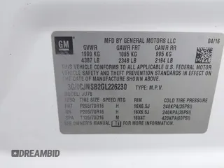 2016 Chevrolet Trax LS z VIN 3GNCJNSB2GL226230, wystawiony jako IAAI lot #41545238 z przebiegiem Nie podano mil oraz . Historia ofert i sprzedaży dostępna na DreamBid. Obrazek 9.