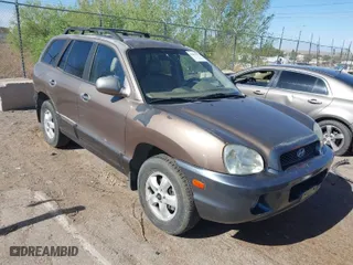 2006 Hyundai Santa Fe GLS with VIN KM8SC13E66U048905, listed as a IAAI auction lot 42053514 with 217,658 mi miles. Bid and sale history available at carsss.com. Image 1.