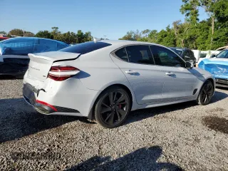 2023 Genesis G70 3.3T with VIN KMTG54TE3PU113251, listed as a Copart auction lot 52675895 with 20,969 mi miles and Salvage title. Bid and sale history available at DreamBid. Image 3.