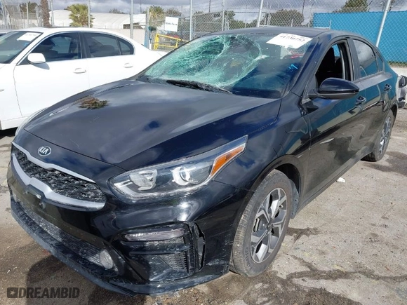 2021 Kia Forte LXS with VIN 3KPF24AD4ME290964, listed as a IAAI auction lot 41730752 with NaN miles. Bid and sale history available at carsss.com. Image 2.