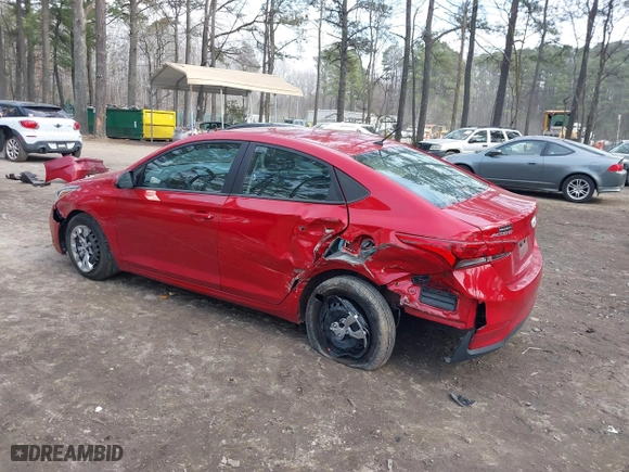 2022 Hyundai Accent SE with VIN 3KPC24A60NE166552, listed as a IAAI auction lot 41680536 with 29,658 mi miles. Bid and sale history available at carsss.com. Image 3.
