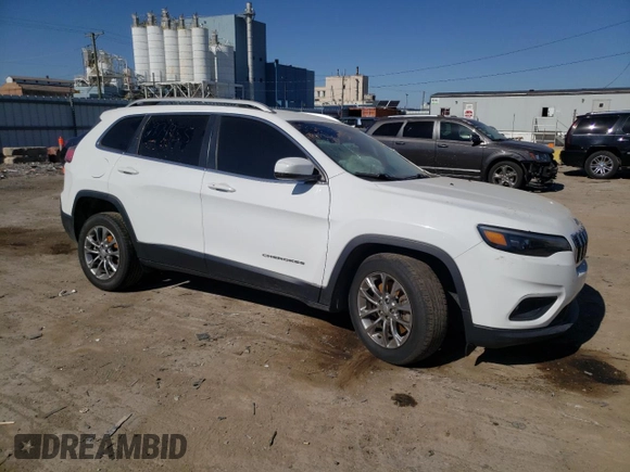 2020 Jeep Cherokee Latitude Plus with VIN 1C4PJLLBXLD620586, listed as a Copart auction lot 75243874 with 98,319 mi miles and Salvage title. Bid and sale history available at DreamBid. Image 4.