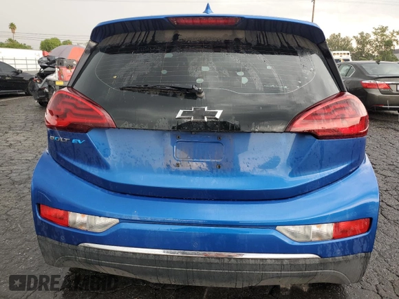 2019 Chevrolet Bolt EV LT with VIN 1G1FY6S08K4111029, listed as a Copart auction lot 59609955 with 97,312 mi miles and Clean title. Bid and sale history available at DreamBid. Image 6.