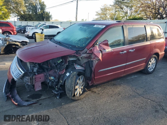 2012 Chrysler Town & Country Touring L with VIN 2C4RC1CG9CR393245, listed as a Copart auction lot 74832194 with 159,998 mi miles and Salvage Title. Bid and sale history available at carsss.com. Image 1.