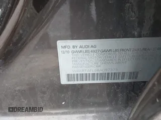2011 Audi A4 Premium Plus с VIN WAUFFAFL6BA097375, выставлен на аукционе IAAI как лот 41967299 с пробегом 107 499 миль миль и . История ставок и продаж доступна на DreamBid. Изображение 9.