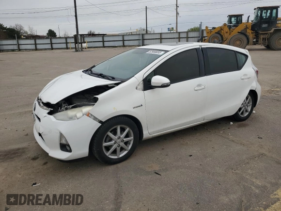 2012 Toyota Prius c One with VIN JTDKDTB34C1026797, listed as a Copart auction lot 52988655 with 155,452 mi miles and Salvage Title. Bid and sale history available at carsss.com. Image 1.