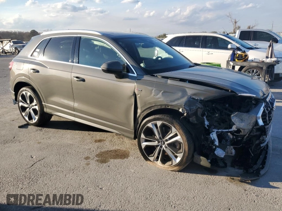 2019 Audi Q3 S line Premium Plus with VIN WA1EECF36K1085069, listed as a Copart auction lot 44948585 with 63,008 mi miles and Non Repairable. Bid and sale history available at carsss.com. Image 4.