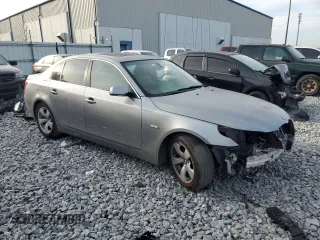 2007 BMW 5 Series 525i with VIN WBANE53507CY08060, listed as a Copart auction lot 53788985 with 156,355 mi miles and Salvage Title. Bid and sale history available at carsss.com. Image 4.