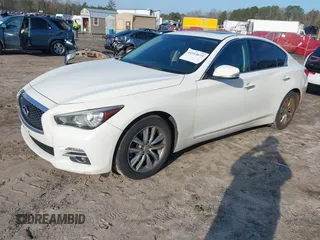 2017 Infiniti Q50 2.0t Premium with VIN JN1CV7AR7HM681933, listed as a IAAI auction lot 41514675 with 102,310 mi miles. Bid and sale history available at carsss.com. Image 17.