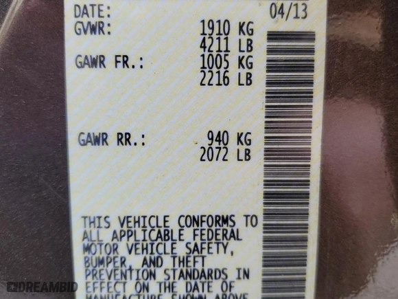 2013 Nissan Altima 2.5 SL with VIN 1N4AL3AP3DC262808, listed as a Copart auction lot 51012625 with 76,434 mi miles and Salvage Title. Bid and sale history available at carsss.com. Image 13.