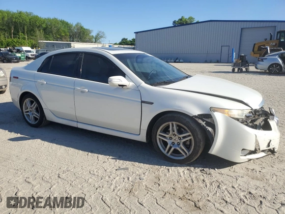 2008 Acura TL with VIN 19UUA66258A002263, listed as a Copart auction lot 53492635 with 100,815 mi miles and Salvage Title. Bid and sale history available at carsss.com. Image 4.