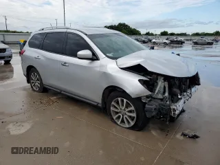 2014 Nissan Pathfinder S with VIN 5N1AR2MN7EC704256, listed as a Copart auction lot 53566225 with 112,652 mi miles and Salvage Title. Bid and sale history available at carsss.com. Image 4.
